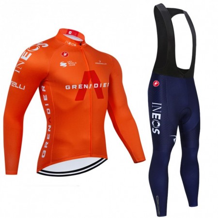 Tenue Maillot M/L + Collant à Bretelles 2021 Ineos Grenadiers N002